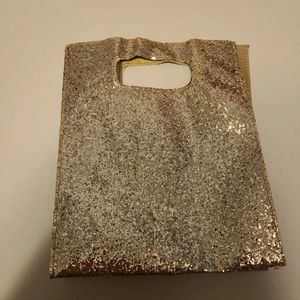 Bath And Body Works Gold Glitter Gift Bag